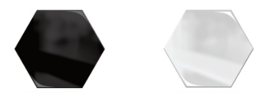 EL-2023EL-NGM - Esmaltado Liso - 20x23 - Negro - Mate  - Colores Solidos