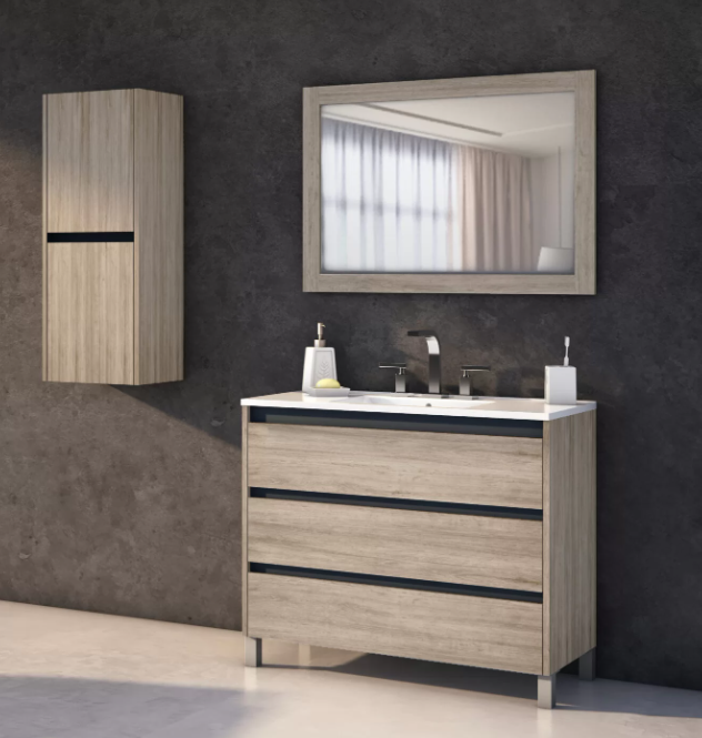 Muebles Schneider - Linea: Nature - VANITORY 100 PIANO Color: CAJU - V100PIC