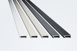 [1428TXN] ATRIM - ALUM LISTELLO 8x20mmx2,45m NIQUEL STONE