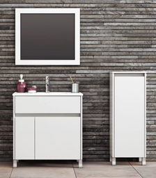 [V70NAPBB] Muebles Schneider - Linea: Nature - VANITORY 70 NATURE Color: BLANCO BRILLANTE - V70NAPBB