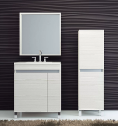 [V70AQTXB] Muebles Schneider - Linea: Aqua - VANITORY 70 AQUA Color: BLANCO TEXTURADO - V70AQTXB